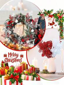 10 pezzi di foglie di caramelle rosse e lucide, accessori per decorazione dell'albero di Natale, elementi di allestimento per feste, accessori per servizi fotografici, decorazioni natalizie per la casa