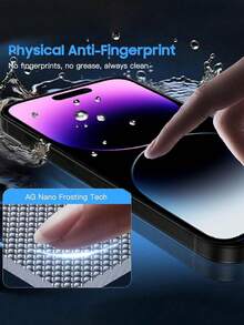 适用于 17/16 Pro Max/16 Pro/16/16E 及更早机型（11-15/X 系列）的 2 片装陶瓷磨砂隐私屏幕保护膜 - 25° 防窥屏 + 兼容手机壳，全覆盖，陶瓷般光滑，防眩光，包含清洁工具套装（9H 防刮擦 | 防指纹涂层）。日常、办公和居家使用的理想屏幕保护。防水、防震、防摔、防刮擦。 - 黑色 - 查看 6