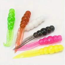 20pcs Soft Bait Rootleaf Tail Floating Lures, Lipless Bass Fishing Lures