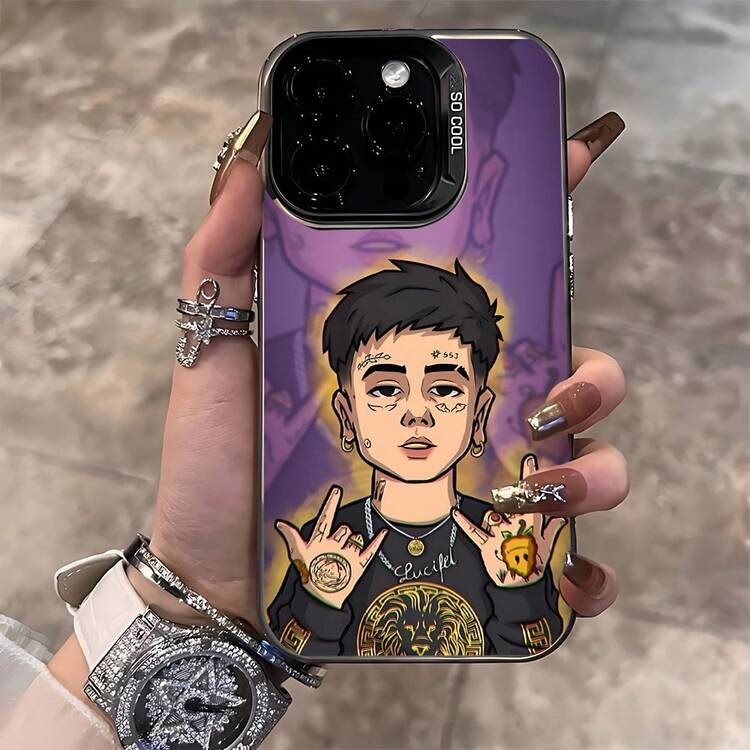 Duki's Phone Case Is For IPhone Models 16, 15, 14, 13, 12, 11 Pro Max, Featuring A Matte Finish And Anti-Drop - 黑色 - 查看 7