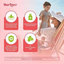 MaryRuth Organics Liquid Morning Multivitamin Essentials+ | Vitamin A C D E B6 B12 Biotin Zinc, Mens Womens Multivitamin, Immune Support, Beauty | Sugar Free | Vitamins For Ages 1+ | Vegan | 32 Fl Oz - Flavor NameB - 查看 6