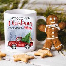 1 cană cu tematică de Crăciun, aceasta este cana mea de Crăciun cu filmul vizionând. Cadouri de Crăciun, cană amuzantă cu cacao și cafea. Cană vintage drăguță pentru iubitorii de filme, cadou de Crăciun pentru prietenii de iarnă. - Multicolor - Vizualizare 10