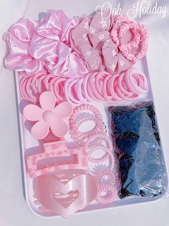 3件套发饰套装，包含心形印花发爪、印花发圈、花朵发夹、水钻发圈、心形发夹，高性价比发夹，适合女性和女孩，优雅甜美，适合上学、派对、日常佩戴，是送给妻子和朋友的礼物，秋季必备。发饰套装包含女士发饰、美发工具、美发用品、美妆配件、礼物、旅行用品、女士礼物、圣诞礼物、圣诞袜填充物、女士圣诞袜填充物、圣诞礼物、礼物、圣诞袜填充物、女士礼物、礼物、圣诞礼物、成人圣诞袜填充物、成人圣诞袜填充物、发饰、女士配饰、圣诞袜填充物、成人发饰、圣诞发饰、女士礼物创意、美妆圣诞袜填充物，送给女性的圣诞礼物