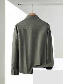 2025 New Stylish Ribbed Design High-End Casual Chic Vintage Inspired Fashion Knit Sweater, Spring/Autumn Long Sleeve Shirt For Men