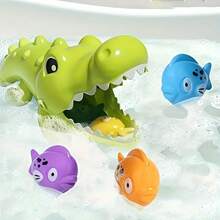 Baby Toys Bath Toy Big Crocodile Water Playset - Interactive Educational Bath Toy With Random Color, Creative Design, And Fun Feeding Action For Kids - Multicolor - View 6