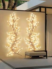 1pc 96 LED Flexible Willow Twig Vine Light - USB Powered, Bendable Birch Tree Lights, 8 Modes, Vine Decor Lights, Indoor Atmosphere Lighting, Easy Wall-Mounted Design, Warm/Multi-Color, Perfect Gift For Living Room, Party, Holiday, Birthday, Home, Bedroom, Wedding, New Year, Christmas, Halloween, Thanksgiving