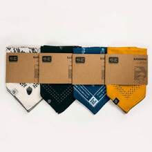 Moss and Gear Bandana algodn pauelo de diseo, algodn extrafino - para hombres y mujeres - Gris Carbón - Ver 9