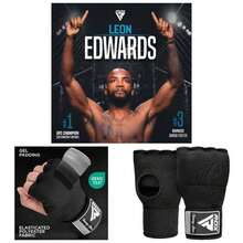 Gel Boxing Hand Wraps Inner Gloves Men Women, Quick 100cm Long Wrist Straps, Elasticated Padded Fist Under Mitts, Muay Thai Kickboxing Martial Arts Punching Training Bandages