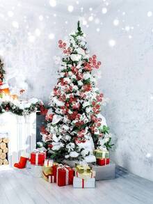 10 pezzi di foglie di caramelle rosse e lucide, accessori per decorazione dell'albero di Natale, elementi di allestimento per feste, accessori per servizi fotografici, decorazioni natalizie per la casa