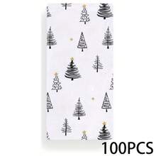 Set de 2 prosoape cu tematică de Crăciun, concepute cu un model simplu de brad de Crăciun, lavabile la mașină, rezistente la căldură, absorbante și reutilizabile, potrivite pentru decorarea camerei, prosoape de bucătărie și baie, decorarea petrecerilor, decorarea casei și un cadou ideal de Crăciun.