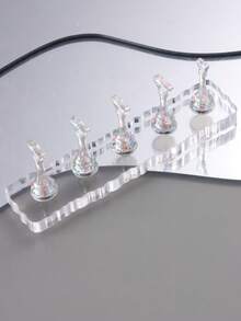 Nail Art Practice Tray,4 Styles Acrylic Aurora Magnetic Nail Holder False Nail Tip Nail Art Practice Whit 5/10 Stands + 1 Base Holder Premium Showing Shelf Nail Art Display Salon DIY Manicure,Suitable For Beginners And Professionals - Multicolor - View 12