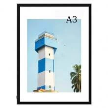 1pc/2pcs Metal Photo Frame, Aluminum Frame, Suitable For Wall Or Desktop Display, Poster, Art Painting, Minimalist & Fashionable Aluminum Alloy Frame, Suitable For Home Living Room, Bedroom, Office Decor, Sizes Include Gold, Silver, Black Aluminum Frames, 30X40cm/A3/A4