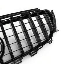 Auto-Fronthaubengrill, Frontstoßstangen-Mittelgrill, kompatibel mit E-Klasse W213 C238 2016–2019, Ersatzteile für Stoßstangengrill - Schwarz - Übersicht 6
