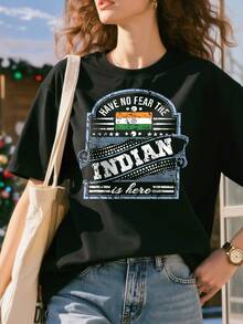 India-T-Shirt---Have-No-Fear-The--Is-Here-T-Shirt - màu đen - Xem 2