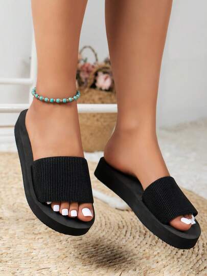 Fashionable Flat Sandals, Casual Beach Slippers For Women, New Style Flat Sandals For Korean , Party, Holiday, Leisure