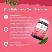 Hormone Balance For Women Gummies Of All Ages - PMS Support Supplement For Women To Regulate Menstrual Cycle &Amp; Hormonal Balance Menopause &Amp; Mood Swings With Vitamin B6 &Amp; Dong Quai - 60 Chews - Flavor NameD - 查看 4