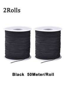 1/2/3 Dây đàn hồi cho vòng tay, Dây vòng tay bền 1 mm dài 330 feet, Dây đàn hồi co giãn để làm đồ trang sức, vòng cổ và hạt cườm - Nhiều màu - Xem 13