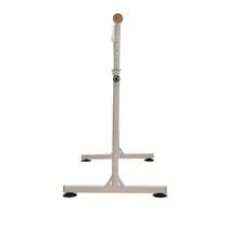 [Ballet Barre Stand/Lesson Barre] 5-Level Height Adjustment (85-105cm), Made Of Natural Wood And Steel, Portable, H-Shaped Legs, Suction Cups, Double Lock, 100kg Weight Capacity, 5cm Diameter, Easy To Grip, Rounded Corners, For Ballet Practice At Home, Beige, Assembly Required. - Beige - View 5