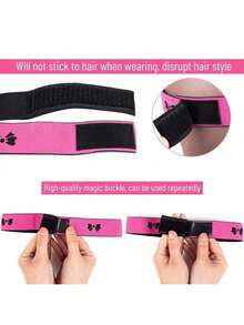 4 piezas Bandas elásticas ajustables para peluca, tejido de poliéster no textil, bandas para colocar el borde, correas para derretir el frente de encaje, compatible con tipo de cabello normal, accesorio para asegurar la peluca