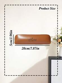 حقيبة قلم جلدية ذات لون أحادي بسيطة، سعة كبيرة، علبة قرطاسية مدرسية فاخرة وصغيرة الحجم، شعار مخصص، ضروريات العودة إلى المدرسة، لوازم مدرسية، متعددة الوظائف، زخرفية، قابلة لإعادة الاستخدام، حديثة، ملونة، جميلة، عتيقة، كرتونية، كاواييي، مخصصة، فريدة من نوعها، مناسبة للعمل/المكتب، مناسبة للاستخدام المدرسي