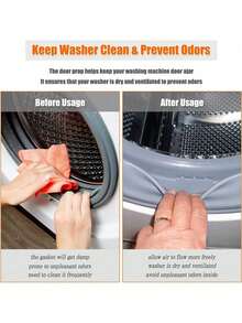 1 pièce Support de porte magnétique pour lave-linge, support universel pour lave-linge à chargement frontal - bras flexible et ajustable avec aimant puissant - prévient la moisissure et les odeurs - cadeau parfait pour les propriétaires de camping-cars/hôtes Airbnb/mamans - idéal pour le grand nettoyage de printemps et le pendaison de crémaillère