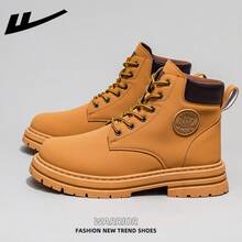 1 双 WARRIOR 女式前系带靴，高帮户外登山靴 - 0925黃色 - 查看 17