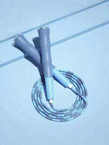 1pc 2.8M Bamboo Segmented Jump Rope, Fitness Jump Rope For Men And Women Weight Loss