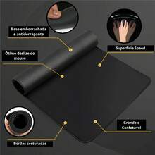 Professional Gamer Mousepad 90x40 Cm Desk Pad High Quality - 黑色 - 查看 3