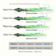 Biển Câu cá  Mạ Bạch tuộc Sáng Mực ống Giường đôi tiêu chuẩn Cái móc Chì Mồi câu cá Sắt Đĩa - màu nâu - Xem 4