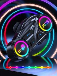 1/2pcs Motorcycle Wireless Intercom, 500m Wireless Intercom For 2 People, 1000mAh Battery, Helmet Headset Design, Waterproof & Noise Cancelling, Safer Riding, Motorcycle Communication, High-Quality Audio, Motorcycle Intercom, Best Gift For Halloween And Christmas