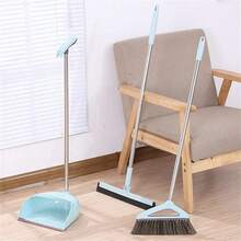 Kit de Escoba y Recogedor con Pala Extra Grande y Limpiador de Pisos en Color al Azar, Diseño Moderno y Ergonómico para una Limpieza Profunda y sin Esfuerzo en Hogares y Oficinas. - Multicolor - Ver 6