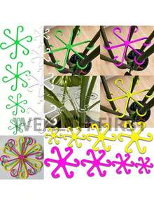4 Packs Of Plant Support Clips: Sturdy Stem Clamps For Climbing Plants - Plastic Material