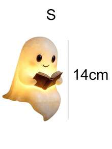 1个书架幽灵装饰夜灯 - LED照明，适用于室内家居装饰和主题房间布置 | 易于放置 - 彩色 - 查看 7