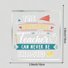 Trang trí Acrylic phẳng 2D: Ảnh hưởng của một giáo viên tuyệt vời là vĩnh cửu, Thích hợp cho văn phòng và gia đình, Quà tặng hoàn hảo cho phụ nữ, Ngày tri ân nhà giáo, Lễ tốt nghiệp, Không cần điện, Trang trí bàn làm việc văn phòng | Thiết kế thú vị | Cấu trúc Acrylic, Trang trí giáo viên, Quà tặng sinh nhật, Tri ân giáo viên, Nhân viên văn phòng - đồ trang trí - Xem 8