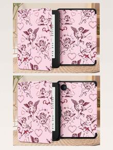 Funda protectora de iPad Cupido, compatible con iPad 9.7/10.2/10.5/10.9/12.9/Pro 11, 10.a generación, compatible con Samsung Galaxy Tab S6 Lite 10.4 pulgadas, compatible con Kindle Paperwhite 12.a generación 2024, Kindle (11.a generación) versión 2022, Kobo Clara Color, protección contra caídas suaves, soporte inteligente/activación/suspensión automática