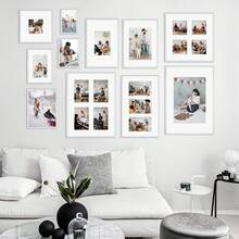 2/3pcs 12x16in/30x40cm Silver Aluminum Alloy Photo Frame, A3/A4 Modern Home Decor Art Frame, Minimalist Stylish Gold Aluminum Alloy Decorative Picture Frame - Silver - View 6