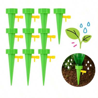 Kit 10 Gotejador Dosador Regador Automático Acoplável Garrafa Pet Jardim Plantas