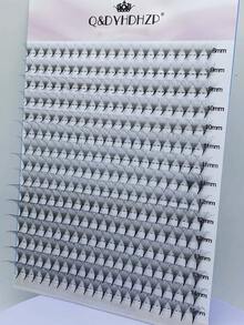 300pcs/Pack 3D/6D/10D/20D/30D/40D Delicate & Voluminous Pre-Made Lash Clusters, Imported Material, Fluffy & Soft, Pre-Made Lash Extension, Various Sizes 8mm-15mm, Lash Clusters, Individual Lashes, False Eyelashes - D - View 2