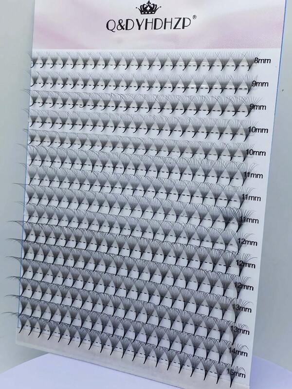 300 abanicos de pestañas 3D/6D/10D/20D/30D/40D premontados, material importado, pestañas esponjosas premontadas, extensiones de pestañas de todos los tamaños de abanicos de 8 mm a 15 mm, racimos de pestañas, pestañas individuales, pestañas postizas