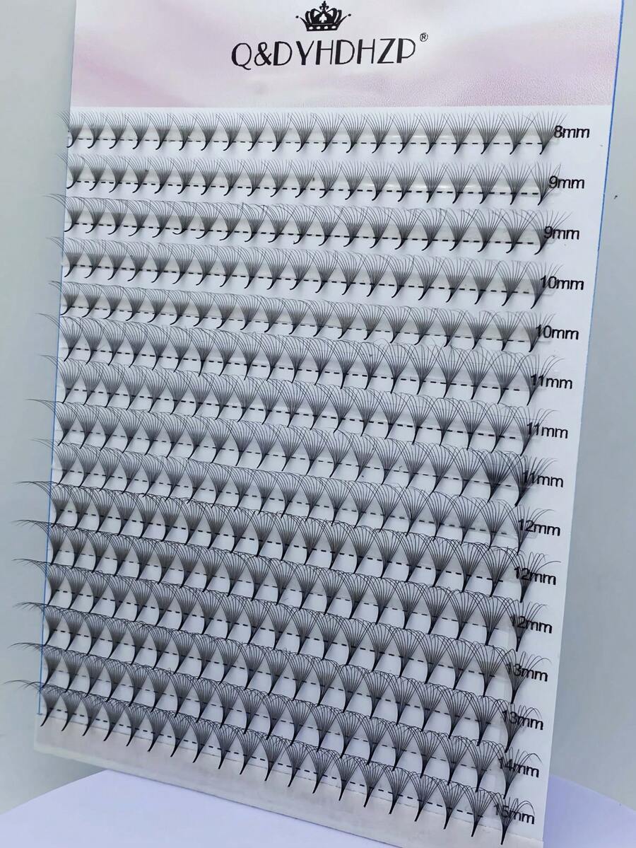 300pcs/Pack 3D/6D/10D/20D/30D/40D Delicate & Voluminous Pre-Made Lash Clusters, Imported Material, Fluffy & Soft, Pre-Made Lash Extension, Various Sizes 8mm-15mm, Lash Clusters, Individual Lashes, False Eyelashes