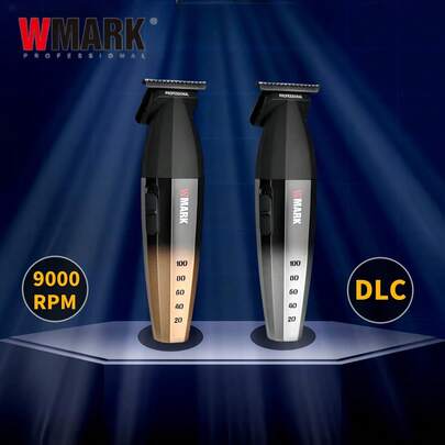 Wmark 毛发修剪器 最佳电动理发器 无绳修剪器 男士理发器 快速充电 超长待机 2 档调节修剪器 USB 充电理发器 专业美容 NG-325