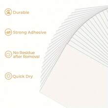 50pcs A4 Size Printable Sticker Paper, Self-Adhesive, Suitable For Crafts, Scrapbooking, Inkjet Printer, Matte White, Back To School, Christmas Stickers - Multicolor - View 6
