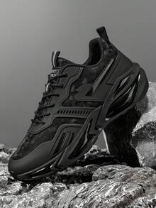 Men's Casual Air Cushion Sports Shoes, Comfortable Shock Absorption And Non-Slip Design Running Shoes, Suitable For Outdoor Sports And Daily Wear