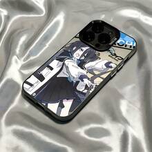 [Enviado desde México]Funda de Teléfono de Chica Animada Y2K para Modelos de  16, 15, 14, 13, 12, 11 Pro Max, X, XR, XSMAX, 8 y 7 Plus con Parte Trasera Anticaída y Acabado Mate. - Plateado - Ver 2