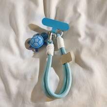Turtle Pendant Mobile Phone Rope - Universal Handmade Wrist Strap For Mobile Phones, Cameras, Keys - Cute Turtle Pendant Keychain Accessories - Multicolor Packaging - 紫色 - 查看 5