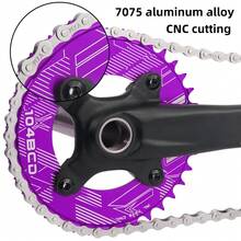 104BCD Mountain Bike Single Chainring, 7075 Aluminum Alloy Closed Tooth Chainring, 32T/34T/36T/38T