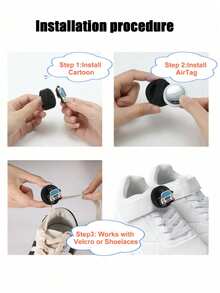 1pc Cartoon Protective Case Compatible With Apple AirTag, Pet Collar, Shoelace Locator