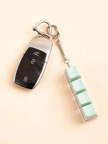 1PC Simple Colorful Keyboard Fidget Toy 4 Keys Keyboard Cube Relief Pressure Relief Keychains,Car Keychain,Bag Pendant,Keychain Accessories,Keyboard Key Design,Adult Finger Keychain,Finger Press Keyring,Calming Keychain,Focus And Relaxation Unzip Keychain Birthday Gifts Party Gifts Holiday Gifts. Car Accessories Bag Charm School Cute Goth Y2k - 彩色 - 查看 6