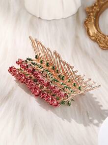 10pcs Floral Napkin Holder Charming Rose Design Reusable Serviette Ring For Weddings Valentine Day And Dinner Parties Elegant Table Decor Accessory - 玫瑰紅 - 查看 9