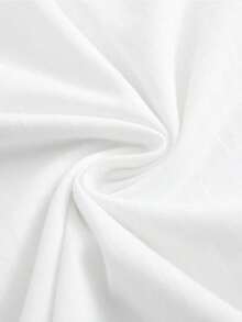 Camiseta blanca de mujer de talla grande, 100% algodón, con emocionante estampado gráfico de calavera, camiseta de manga corta con cuello redondo casual y cómoda, ropa de primavera y verano, adecuada para cualquier ocasión, color sólido, casual, uso diario. - Blanco - Ver 5